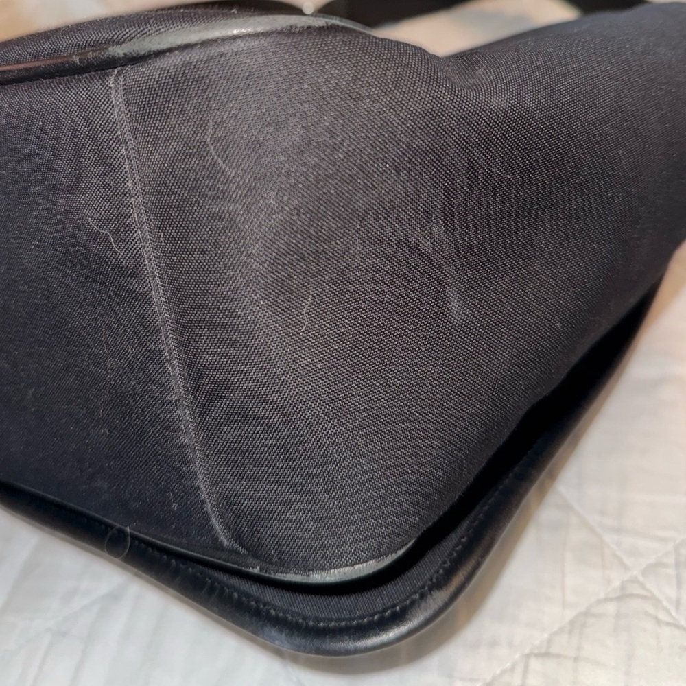 Coach Black Nylon Messenger Bag with Leather Trim - Picture 8 of 8